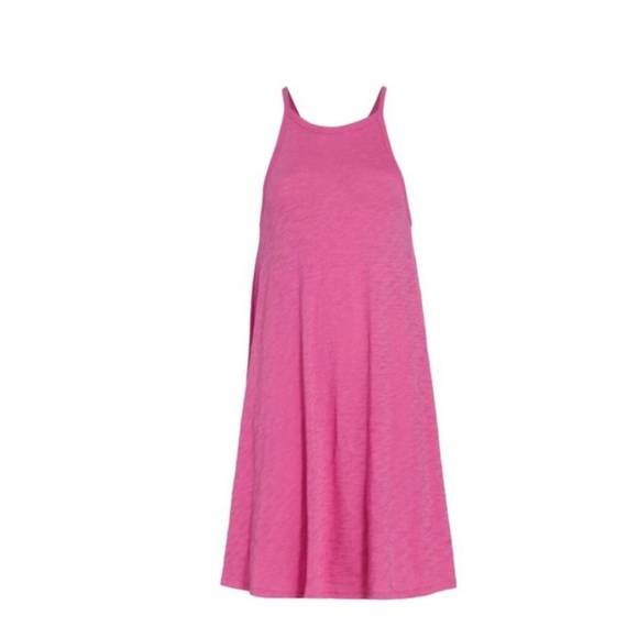 NEW ATM sleeveless swing midi dress in pink - Picture 6 of 6